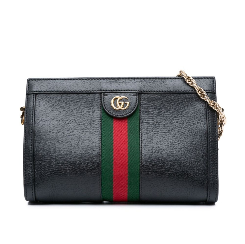 Gucci Black Leather Shoulder Bag